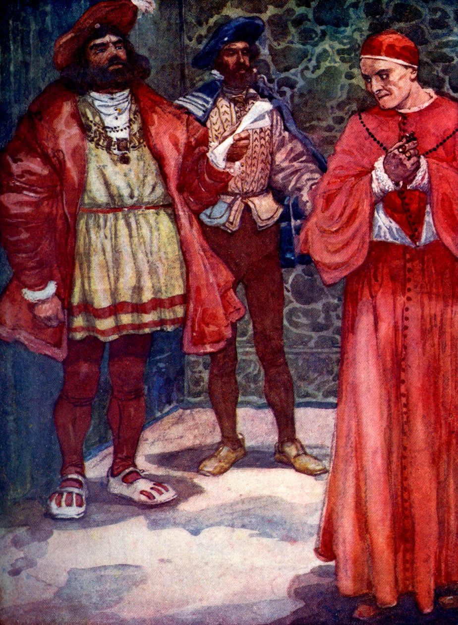 Henry sendte Wolsey væk fra retten, c1529, 1905. af A. S. Forrest