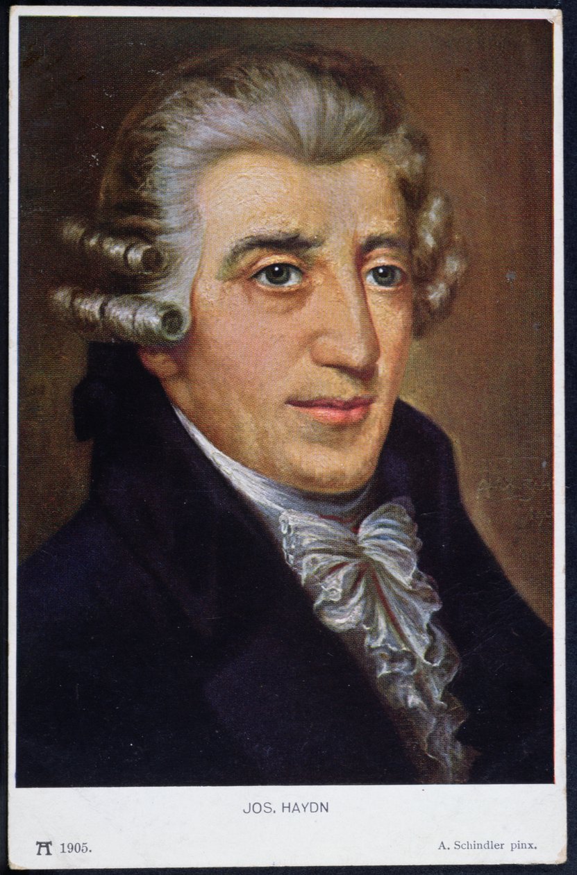 Portræt af Franz Joseph Haydn (1732-1809), 1905 af A. Schindler