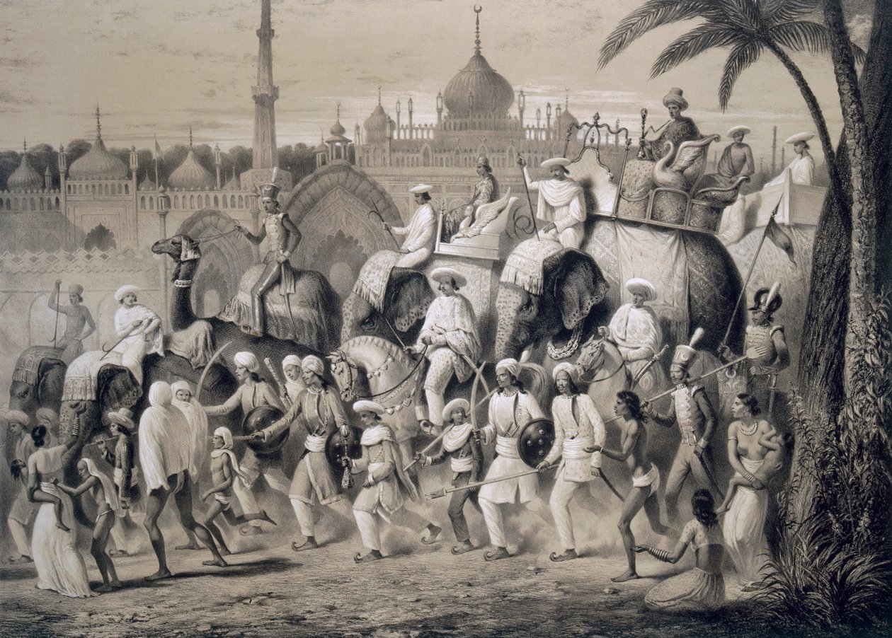 Lucknow, hovedgaden, fra 