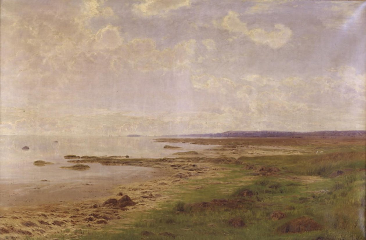 Parti af Jyllands østkyst. Stille sommerdag af A. Thorenfeld