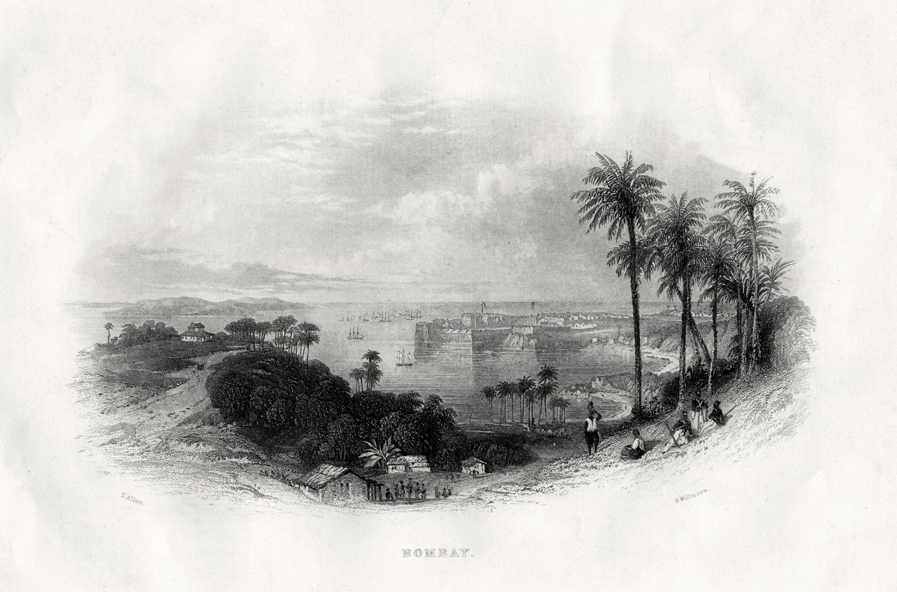 Bombay, Indien, 1860 af A. Willmore