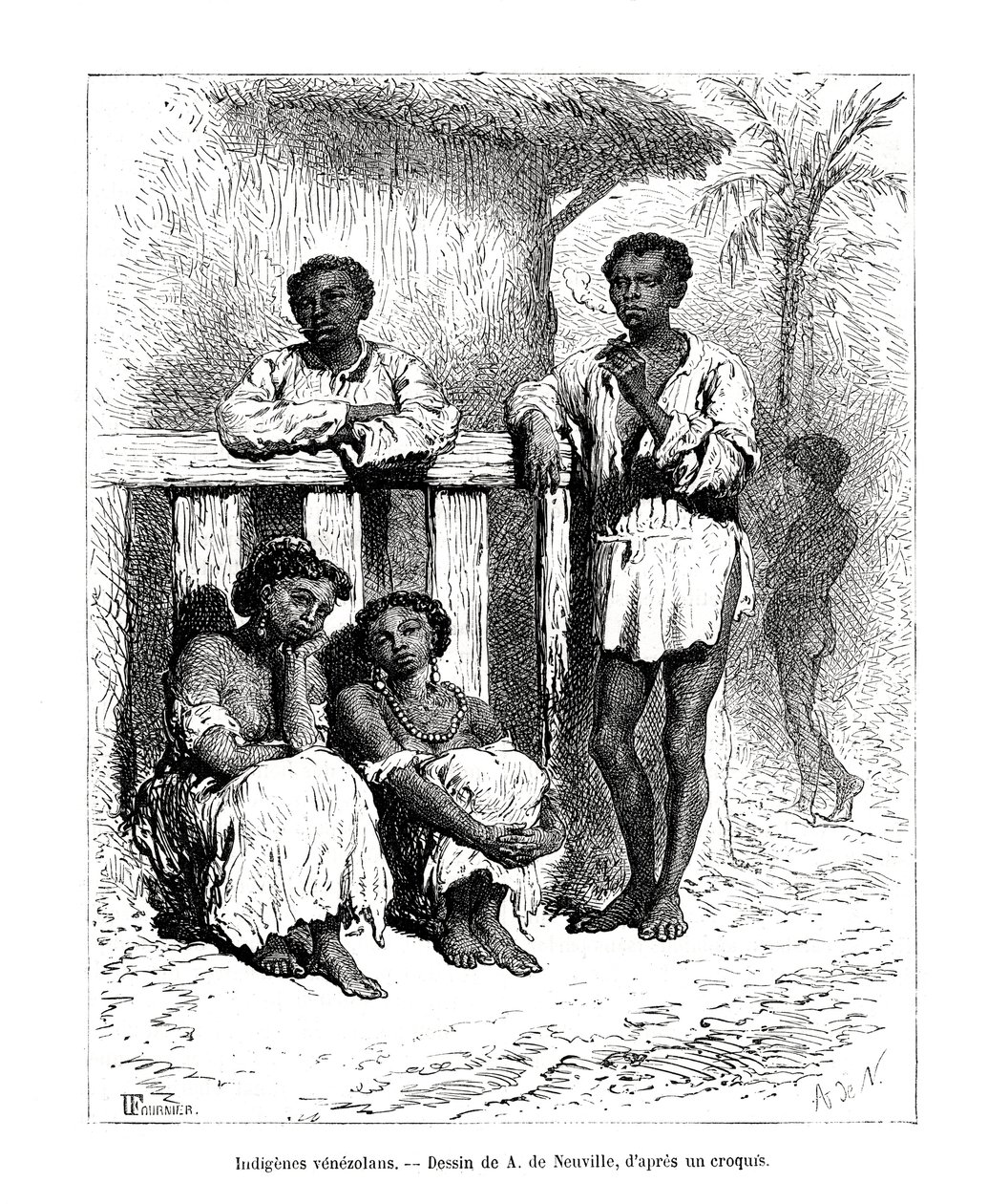 Oprindelige folk, Venezuela, 1800-tallet af A. de Neuville