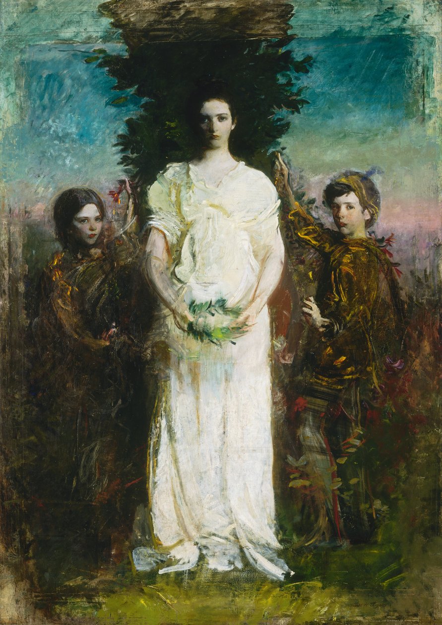 Mine børn (Mary, Gerald og Gladys Thayer) af Abbott Handerson Thayer