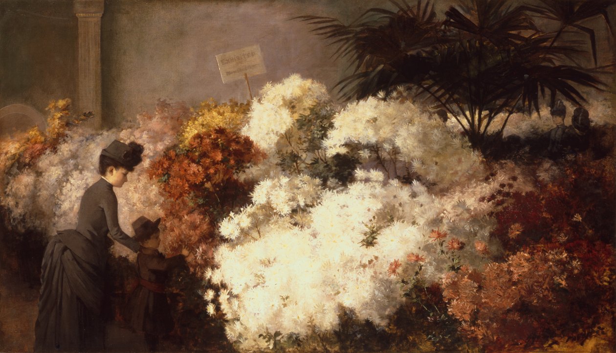 The Chrysanthemum Show (olie på lærred) af Abbott Fuller Graves