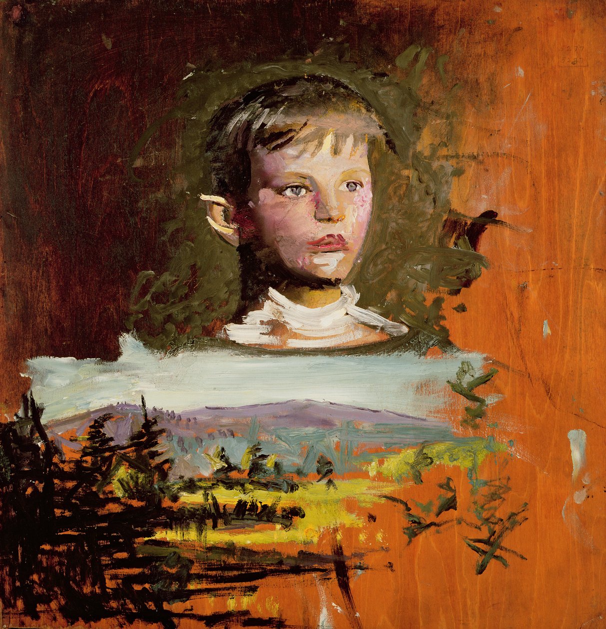Hoved af en dreng, 1919 af Abbott Handerson Thayer