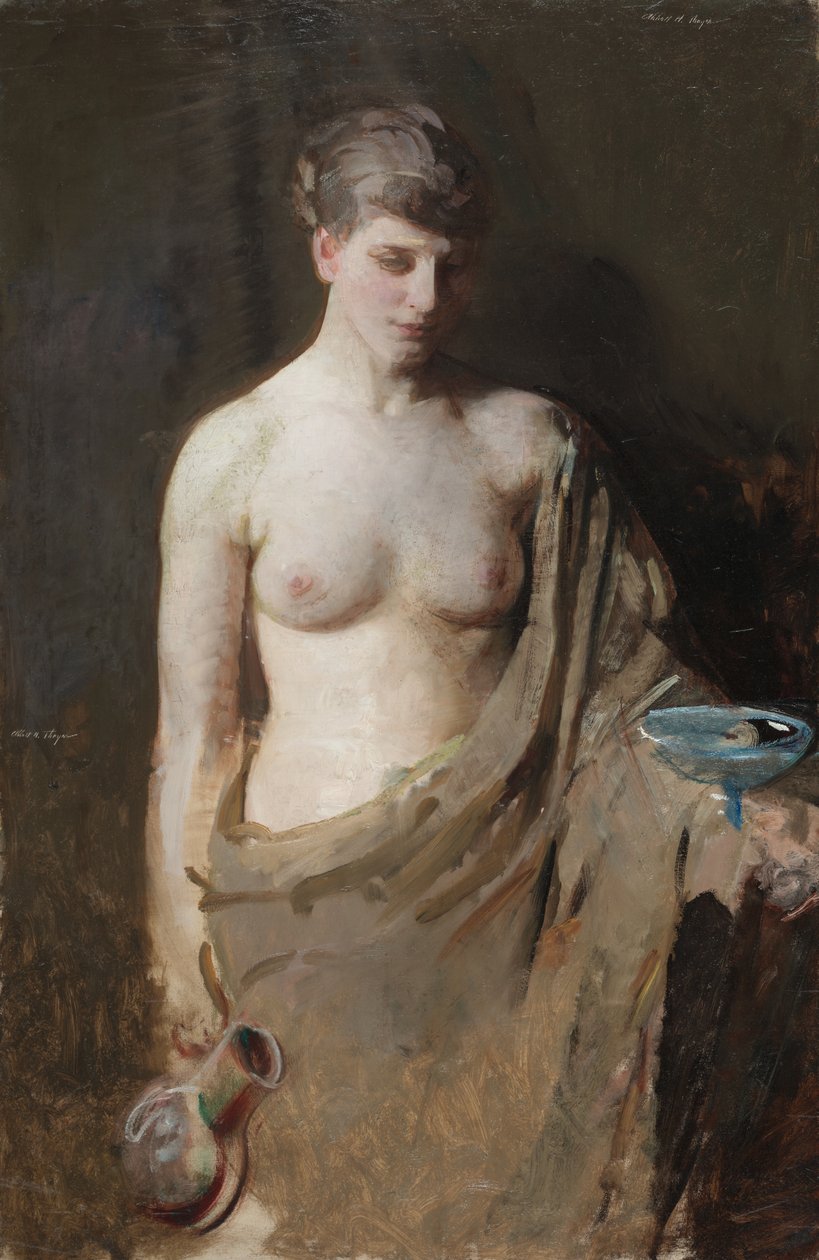 Hebe, ca. 1890 (olie på lærred) af Abbott Handerson Thayer