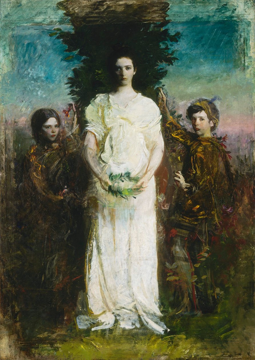 Mine børn (Mary, Gerald og Gladys Thayer) af Abbott Handerson Thayer