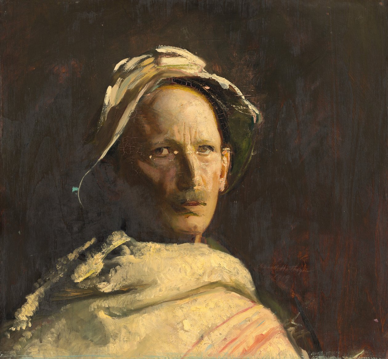 Selvportræt, 1919. af Abbott Handerson Thayer