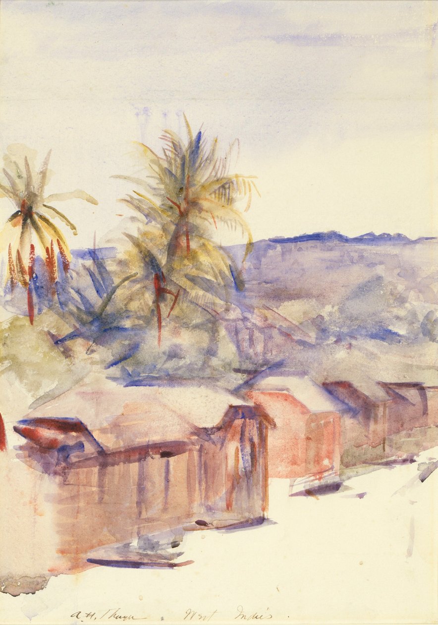 Village Street, Dominica af Abbott Handerson Thayer