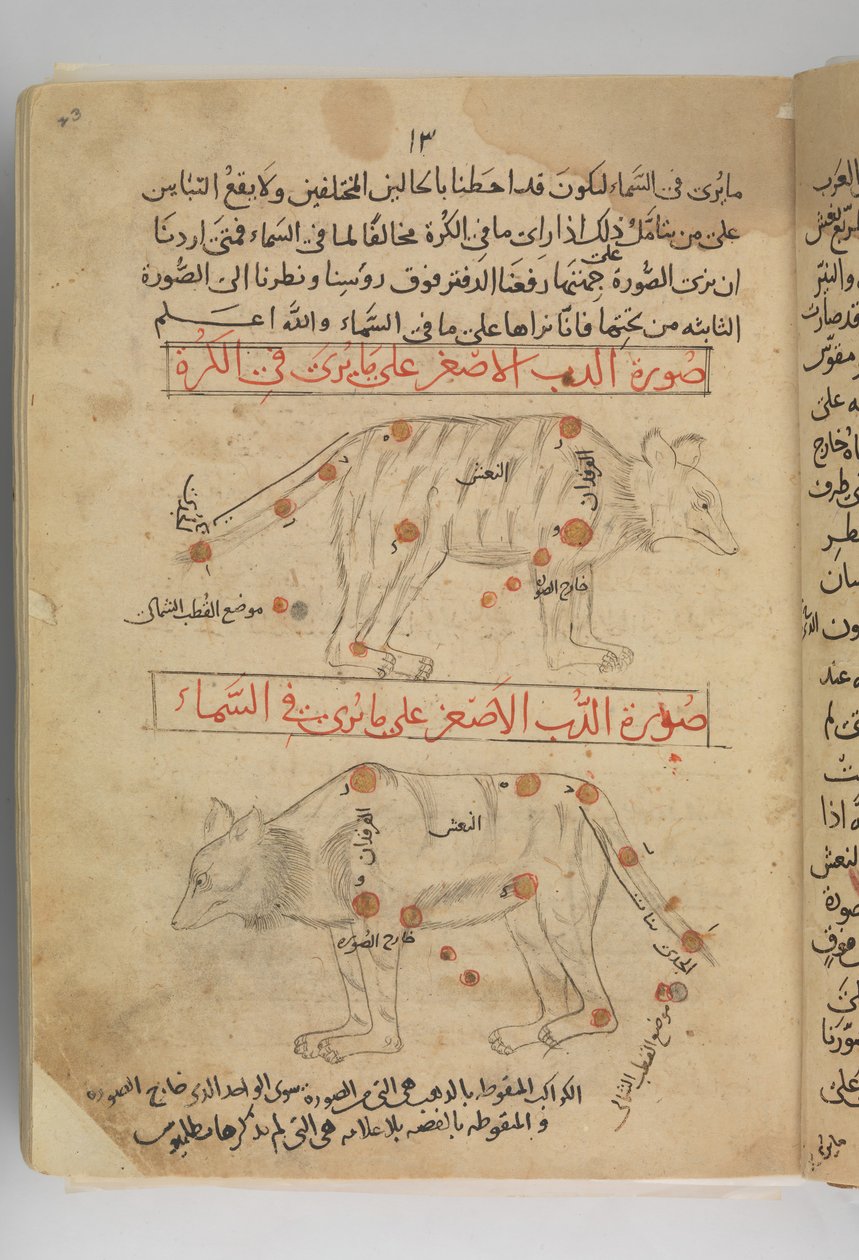 Kitab suwar al-kawakib al-thabita Book of the Images of the Fixed Stars, Iran, slutningen af det 15. århundrede. af Abd al Rahman al Sufi