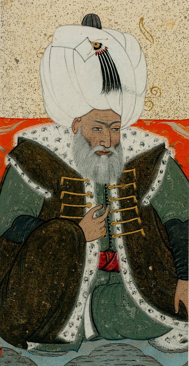 Bayezid II, Sultan af Det Osmanniske Rige, ca. 1710 af Abdulcelil Levni