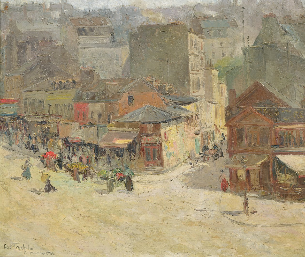 Gadebillede i Montmartre af Abel Truchet