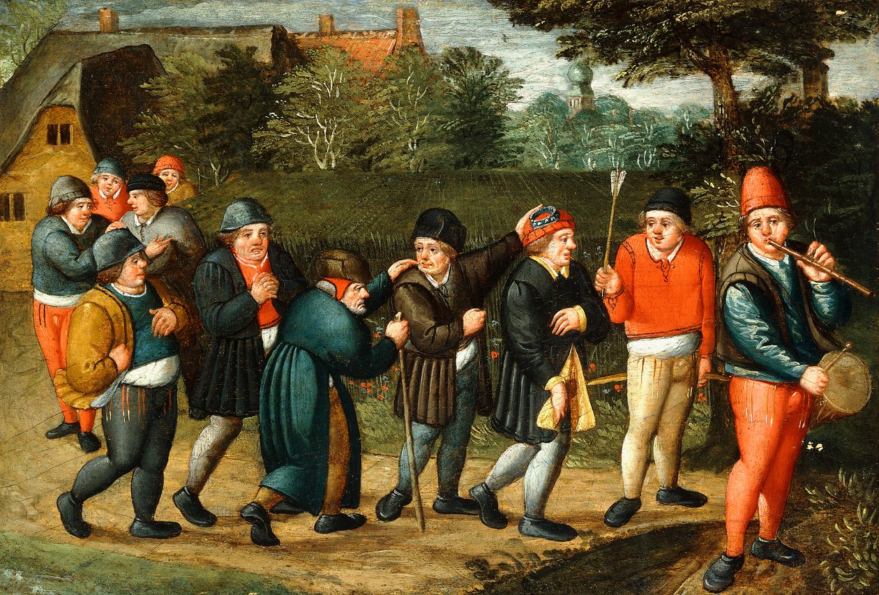 Brudgommens procession, af Abel Grimmer or Grimer