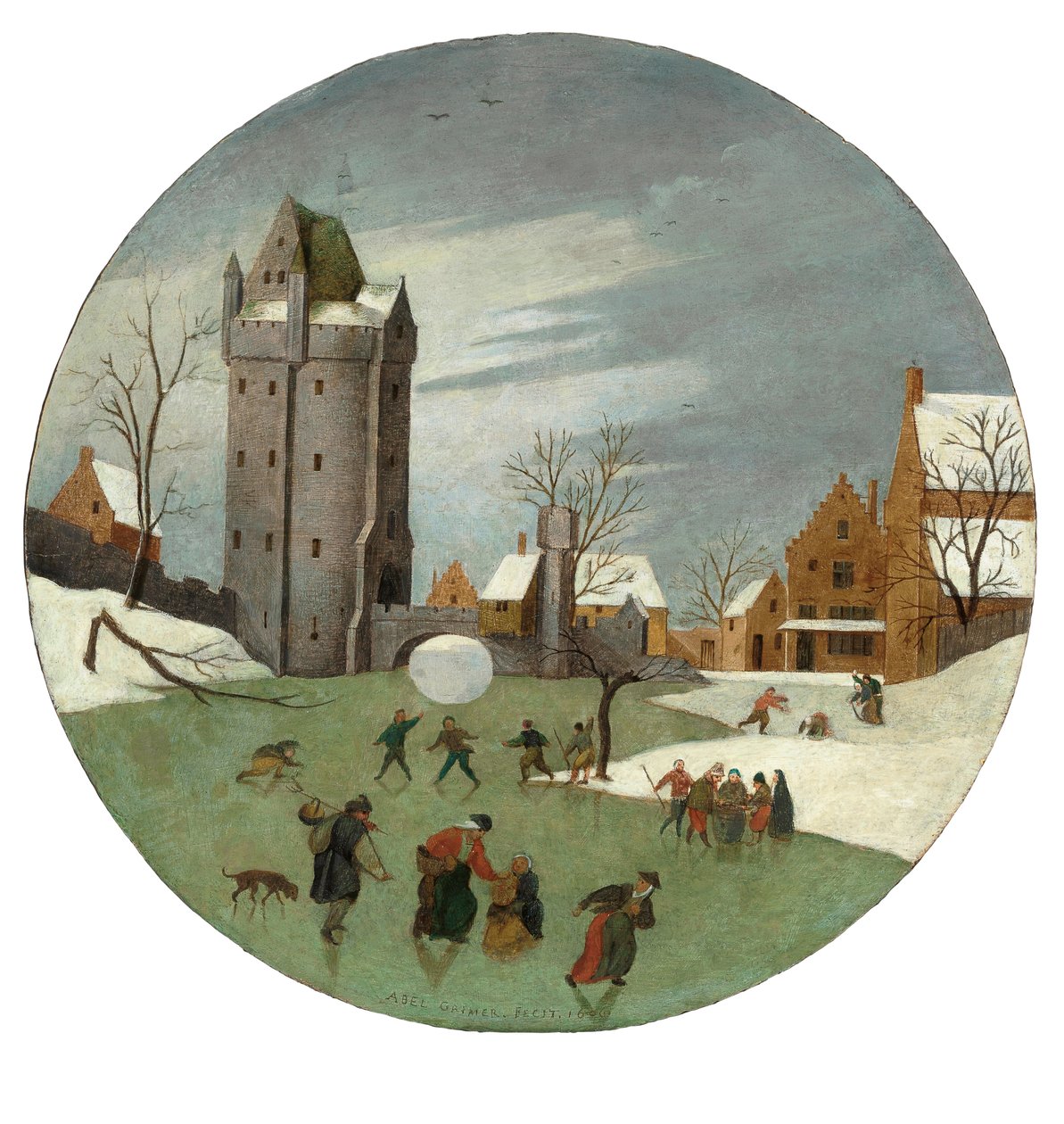 Januar måned 1606 af Abel Grimmer or Grimer
