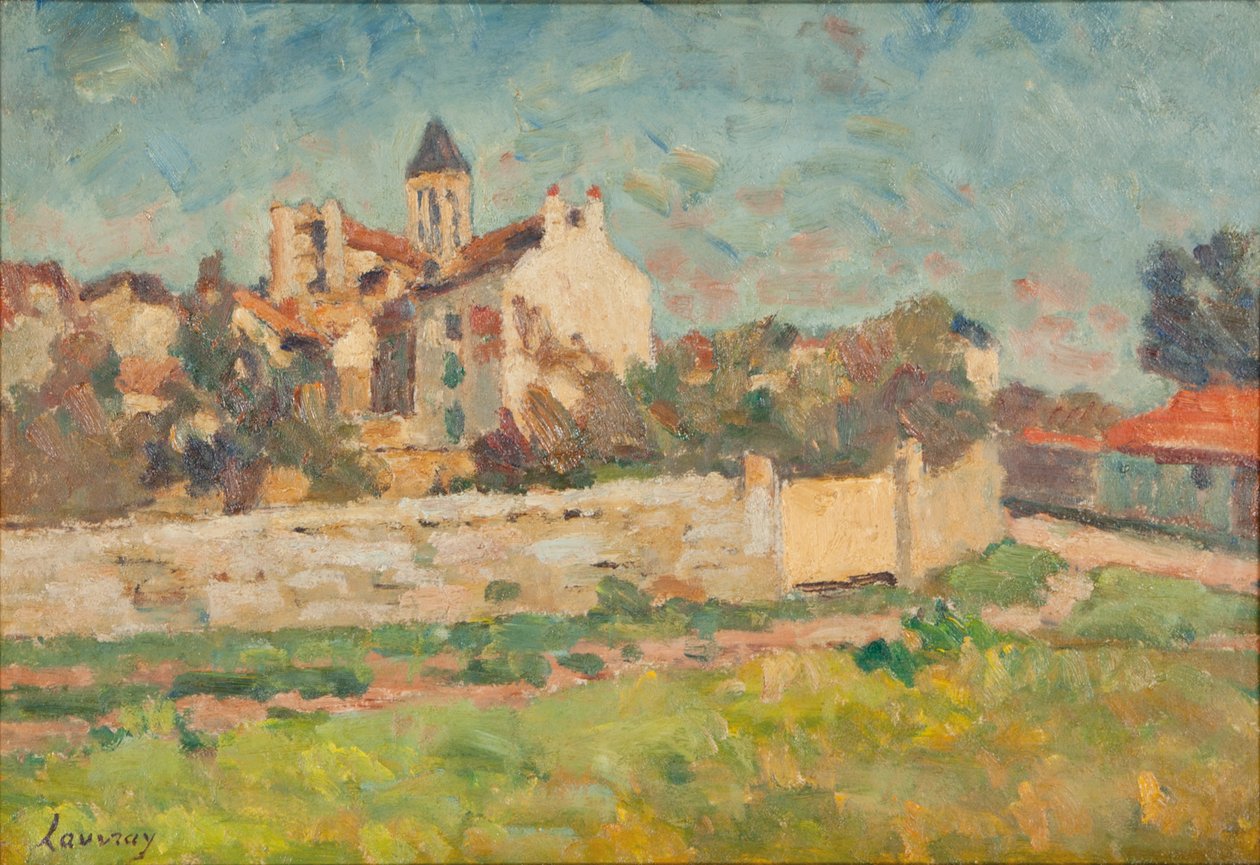 Paysage (olie på lærred) af Abel Lauvray