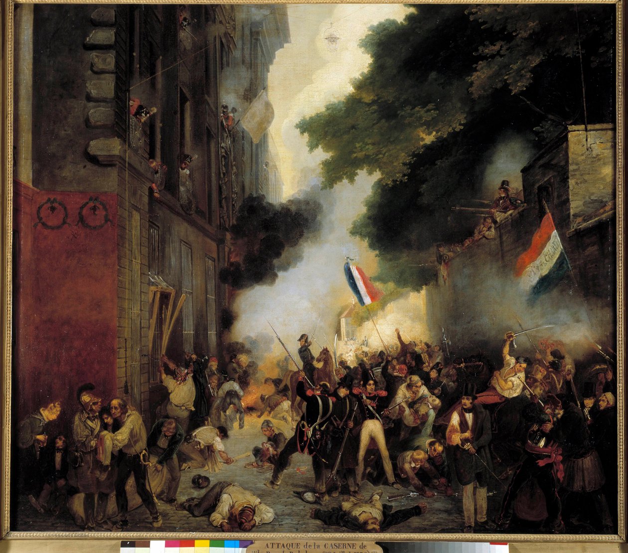 Episode af Revolutionen i 1830, julidag: Angreb på kasernen på Babylon Street den 29. juli af Abel Lordon