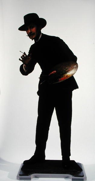 Chatourne (olie på panel og metal) af Abel Truchet