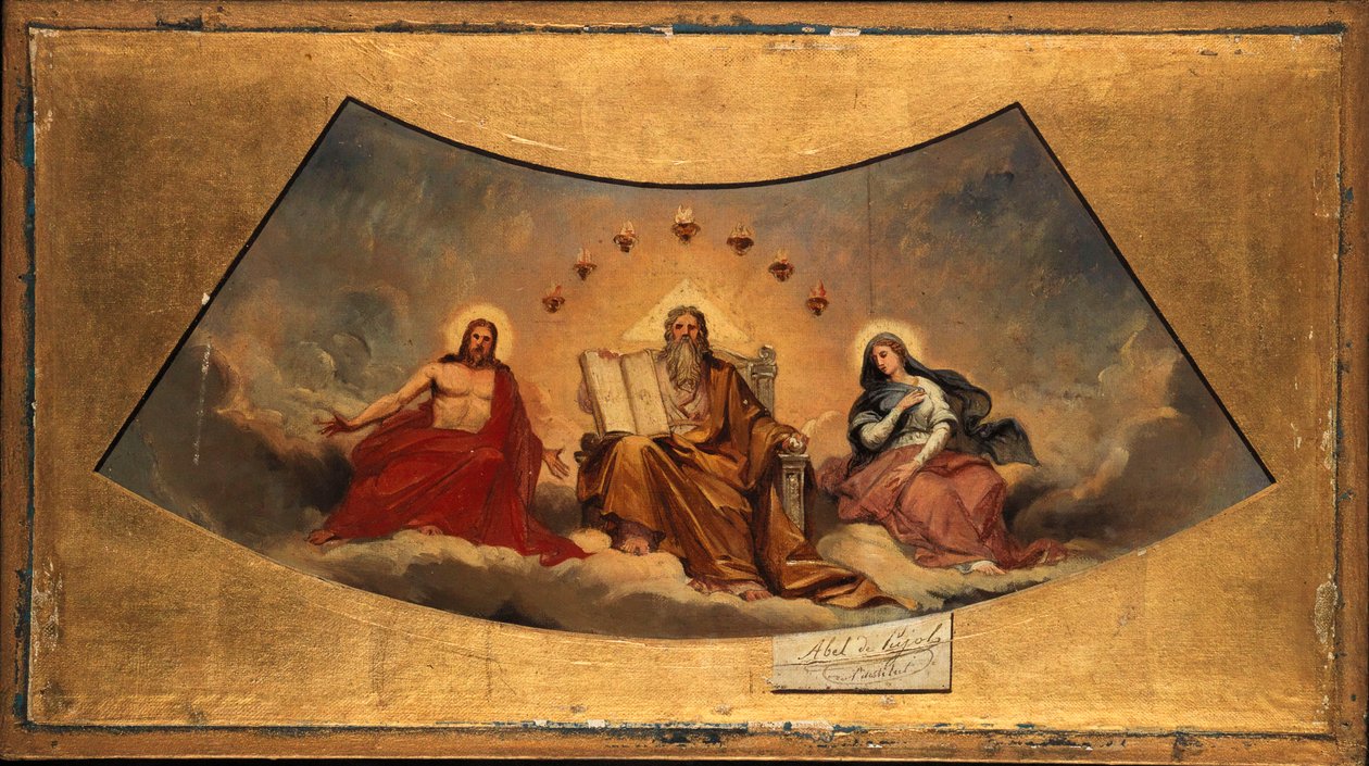 Fransk: Le Père éternel, le Christ et la Vierge af Abel de Pujol