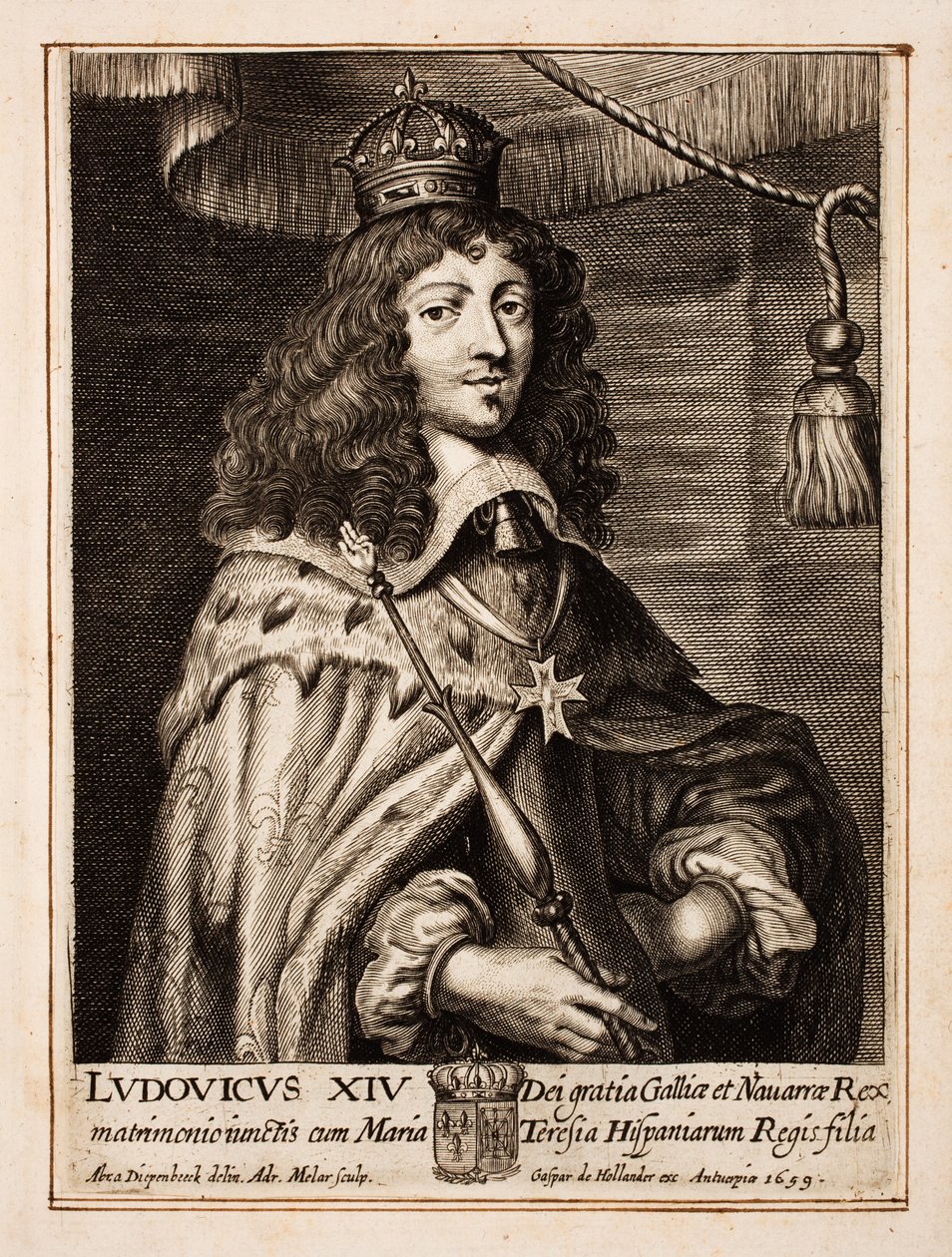 Louis XIV af Frankrig af Abraham van Diepenbeeck