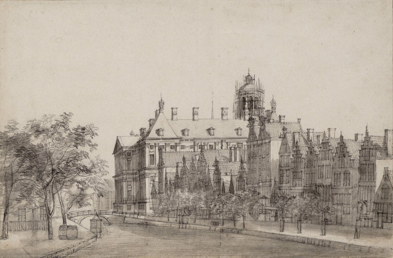 Nieuwezijds Voorburgwal, Amsterdam af Jan Abrahamsz. Beerstraten