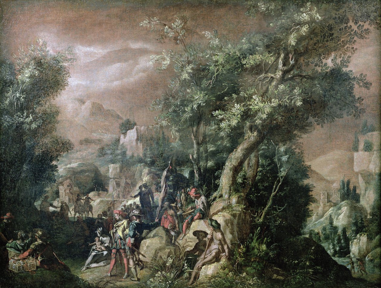 Johannes Døberens prædiken af Abraham Bloemaert