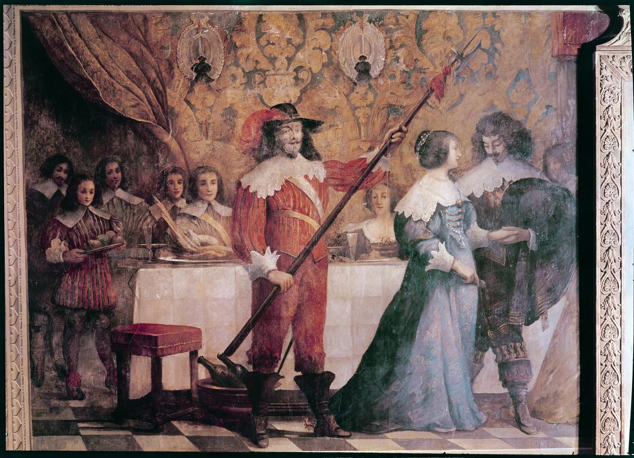 The Court Ball (detaljer) af Abraham Bosse