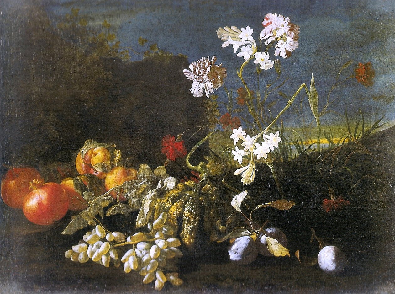 Stilleben med blomster af Abraham Brueghel