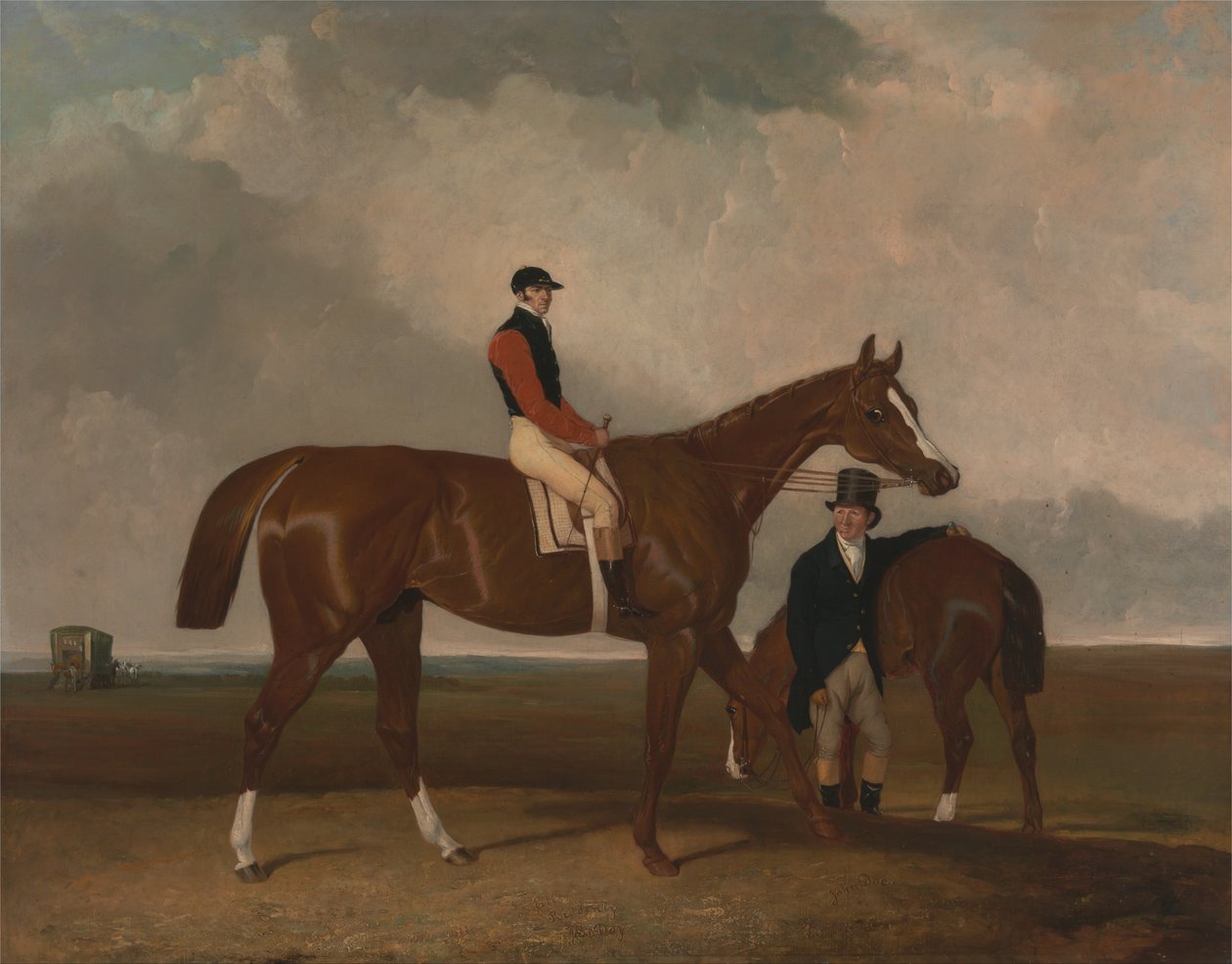 Elis på Doncaster, redet af John Day, med sin varevogn i baggrunden af Abraham Cooper