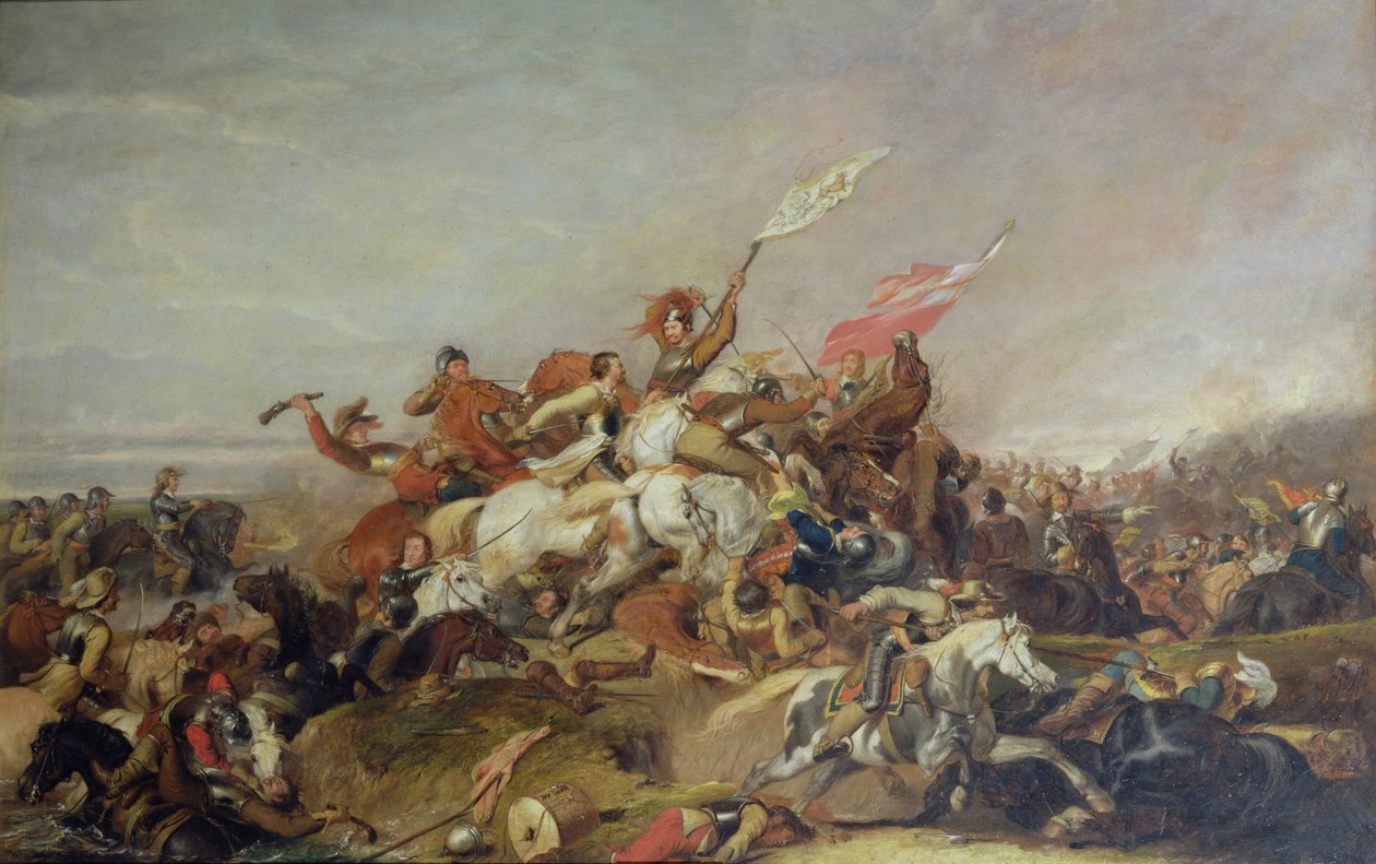 Slaget ved Marston Moor i 1644, 1819 af Abraham Cooper