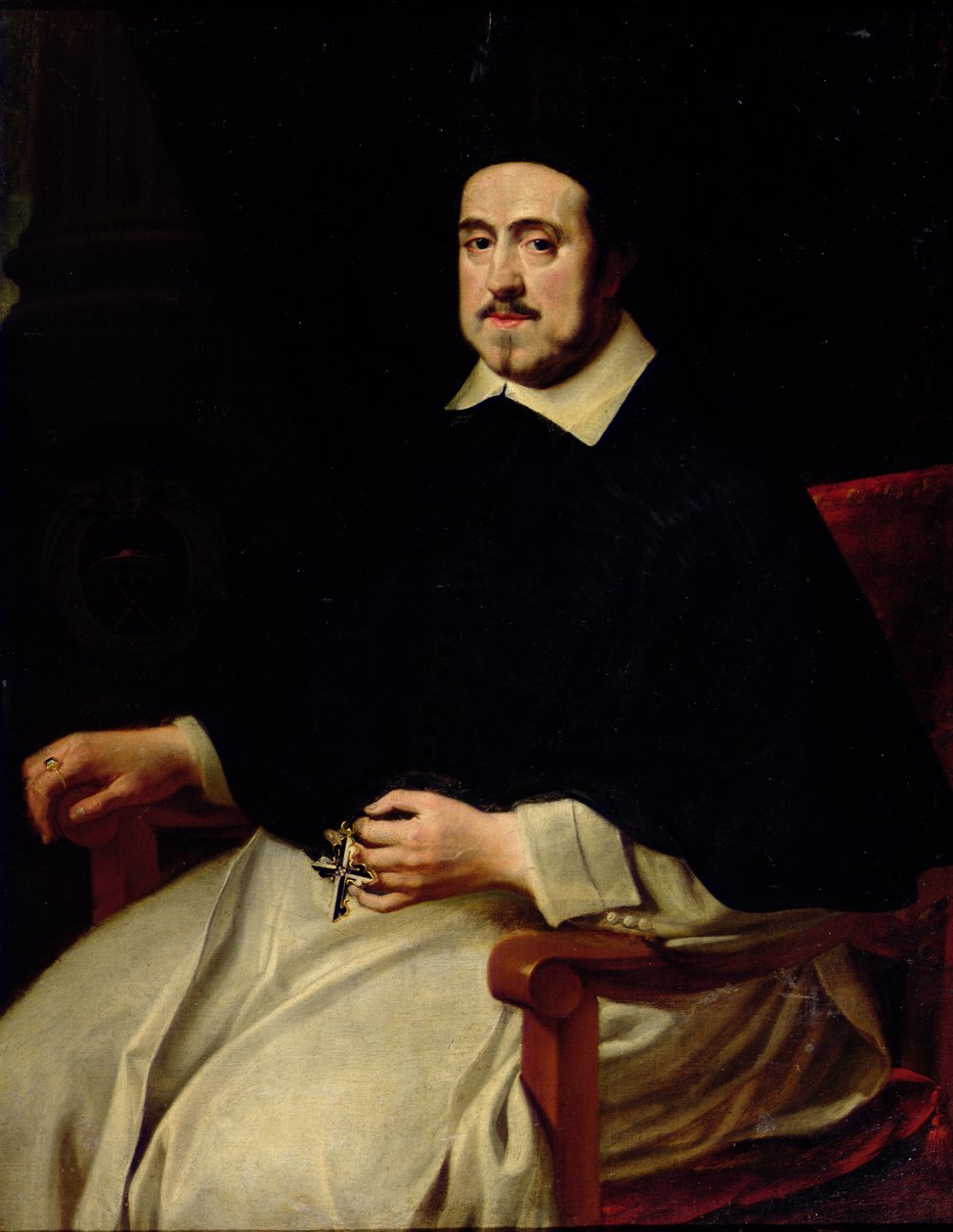 Portræt af Ambrosius Cappelus, biskop af Antwerpen af Abraham van Diepenbeeck