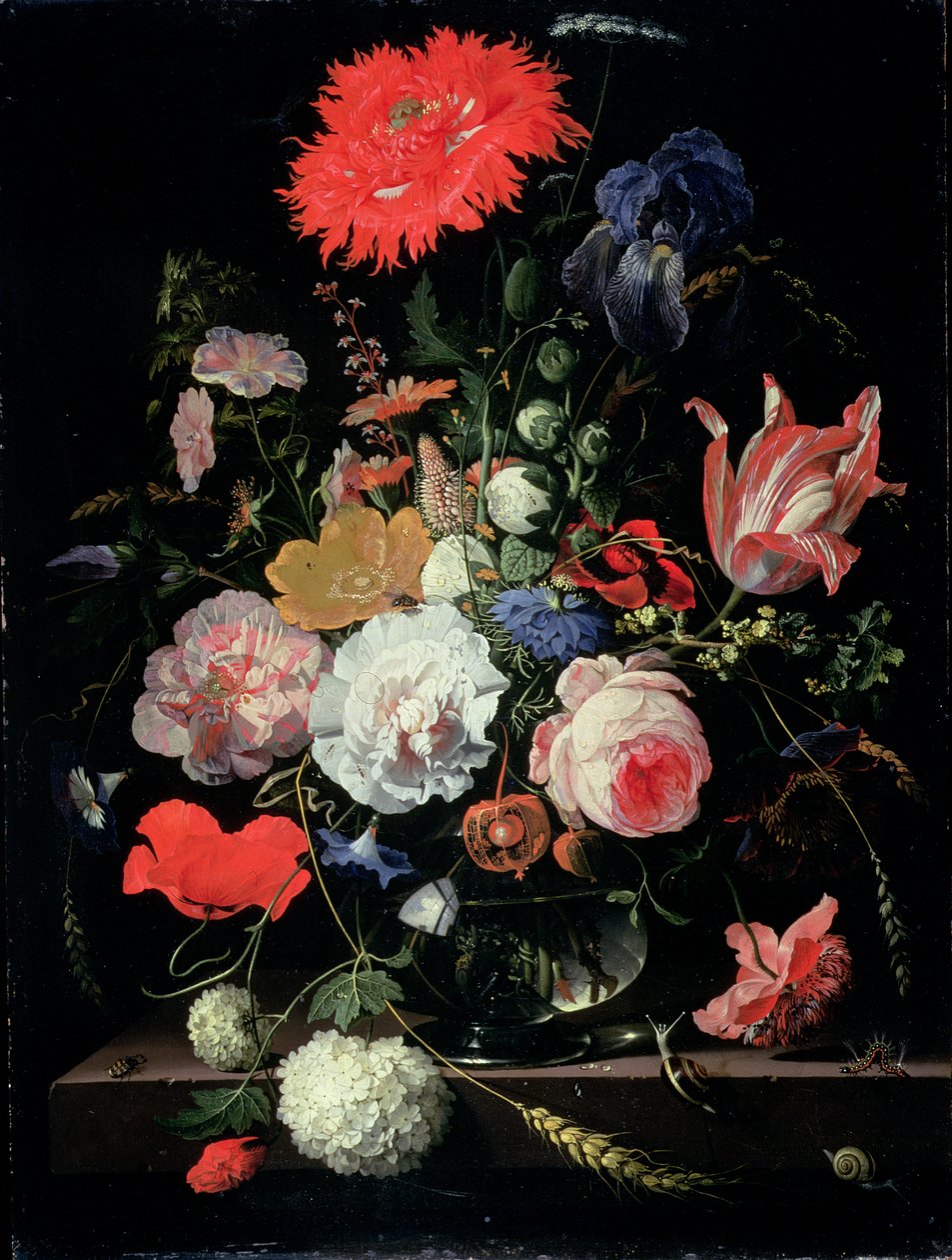 Blomsterstykke af Abraham Mignon