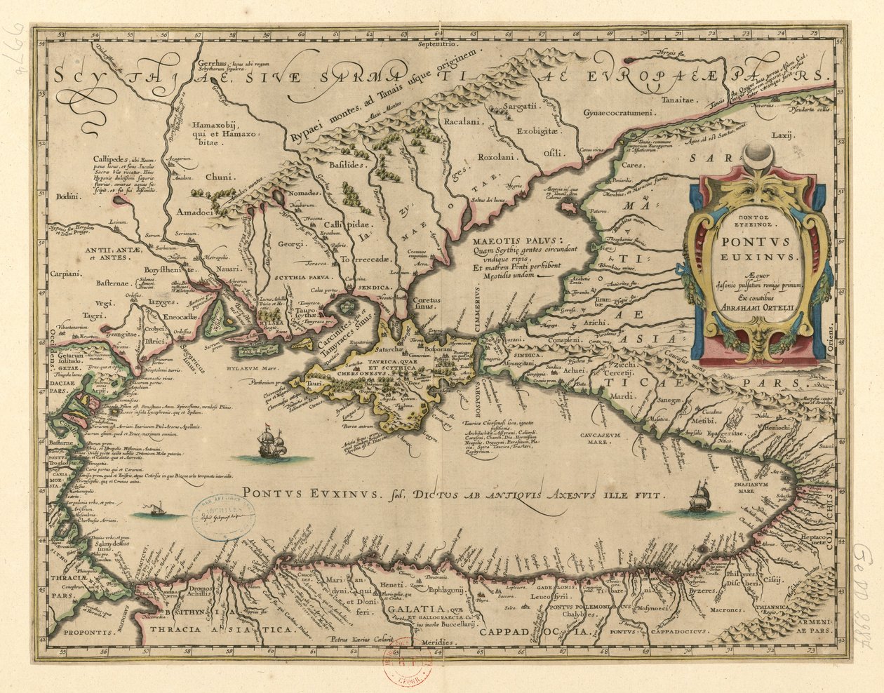 Det sorte Hav af Abraham Ortelius