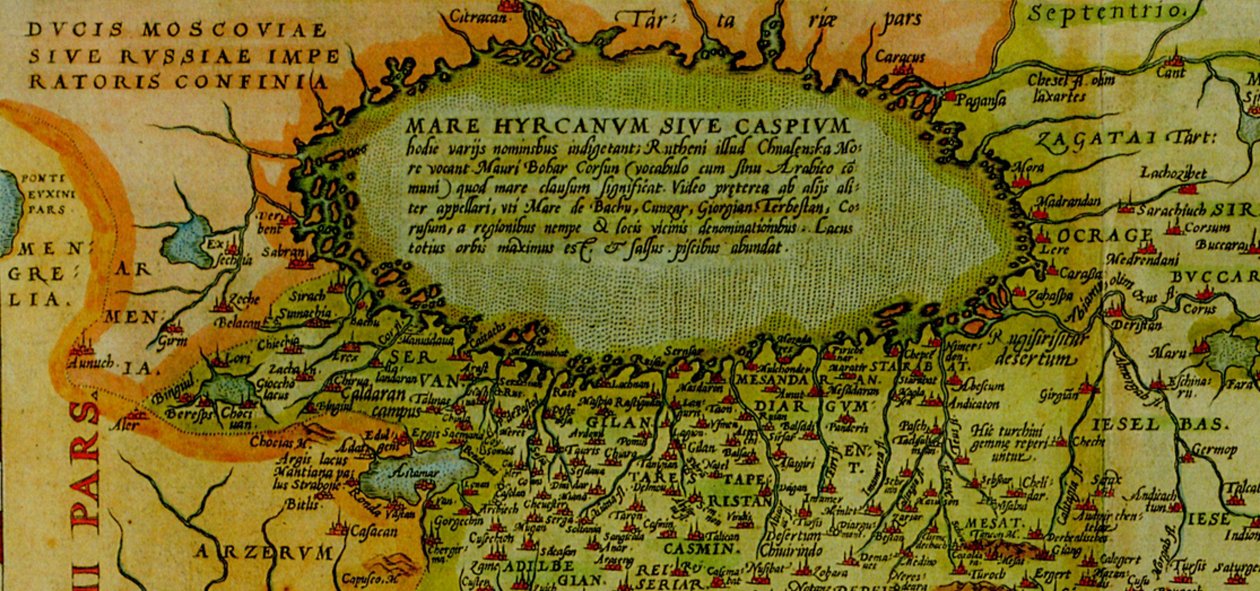 Ortelius -kortet over Persien, Antwerpen, 1570 af Abraham Ortelius