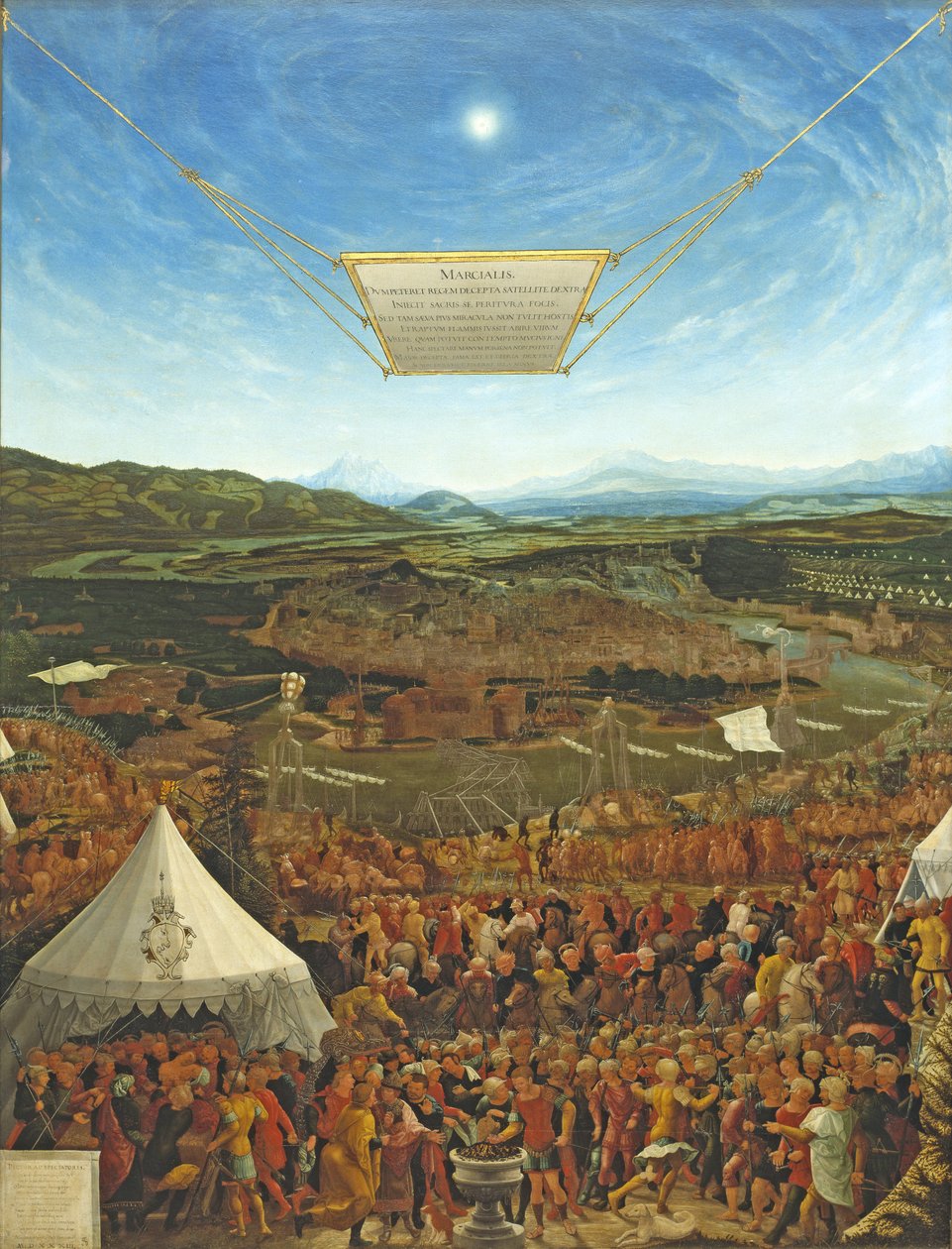 Mucius Scaevola før kong Porsena, 1533 af Abraham Schöpfer