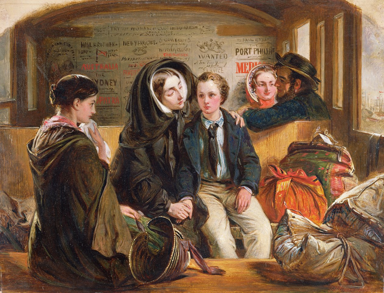 Anden klasse - Afskeden Således skilles vi rige i sorg, skilles fattige., 1855 af Abraham Solomon