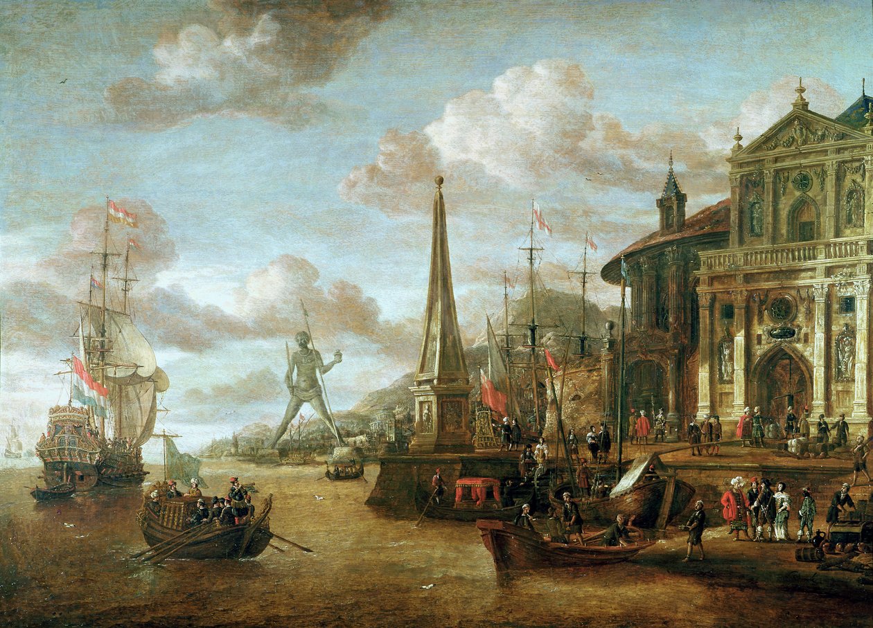 Rhodos Havn af Abraham Storck