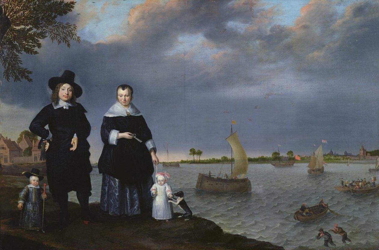 En Skibsreder og hans Familie, 1650 af Abraham Willaerts