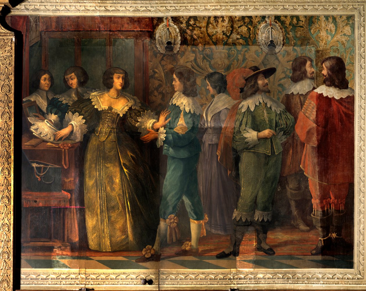 Scene af Charles de Valois (1573-1650), hertugen af Angouleme - Festscene givet i anledning af Charles de Valois