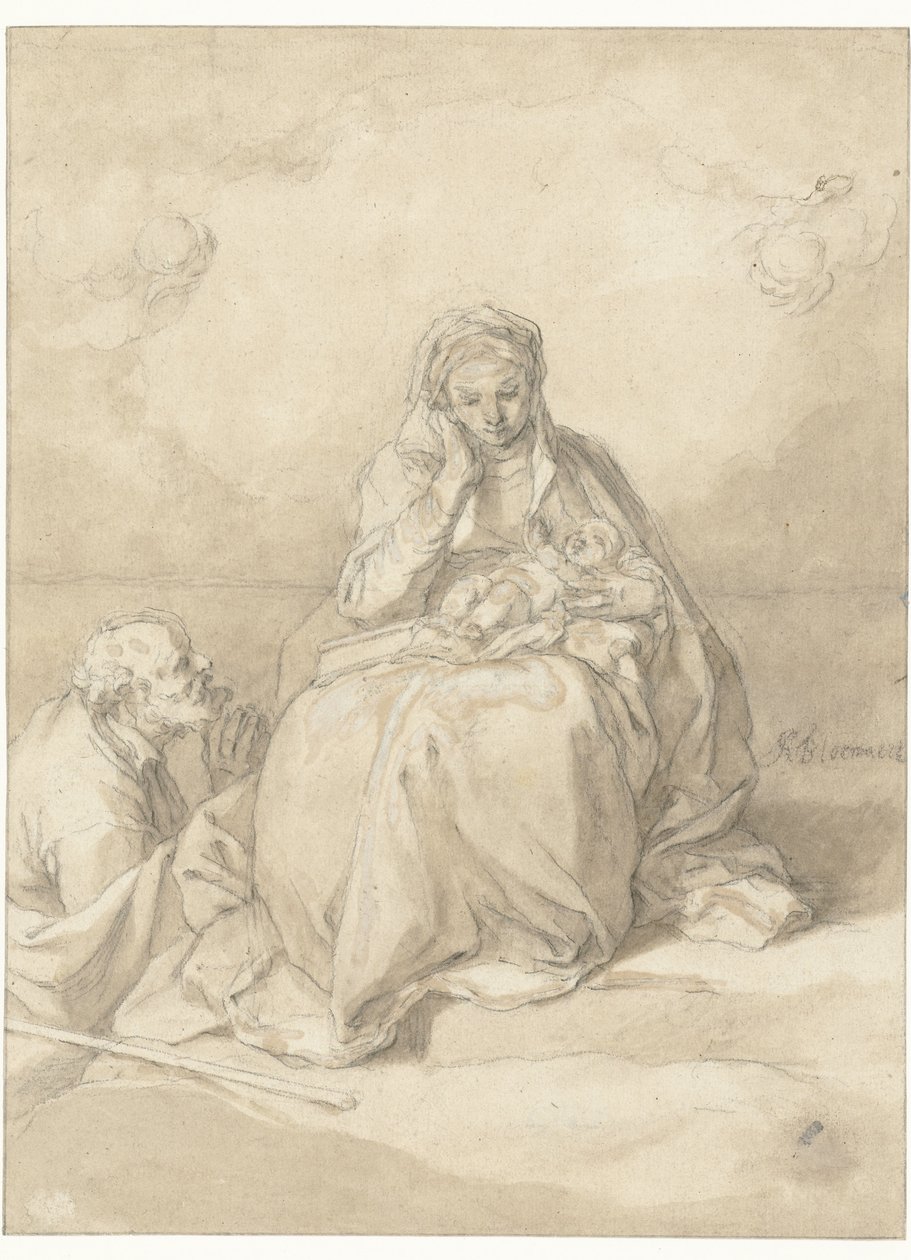 Den hellige familie af Abraham Bloemaert