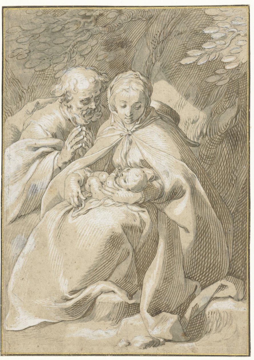 Den hellige familie af Abraham Bloemaert