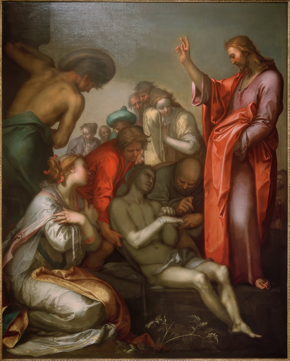 Oprejsen af ​​Lazarus af Abraham Bloemaert