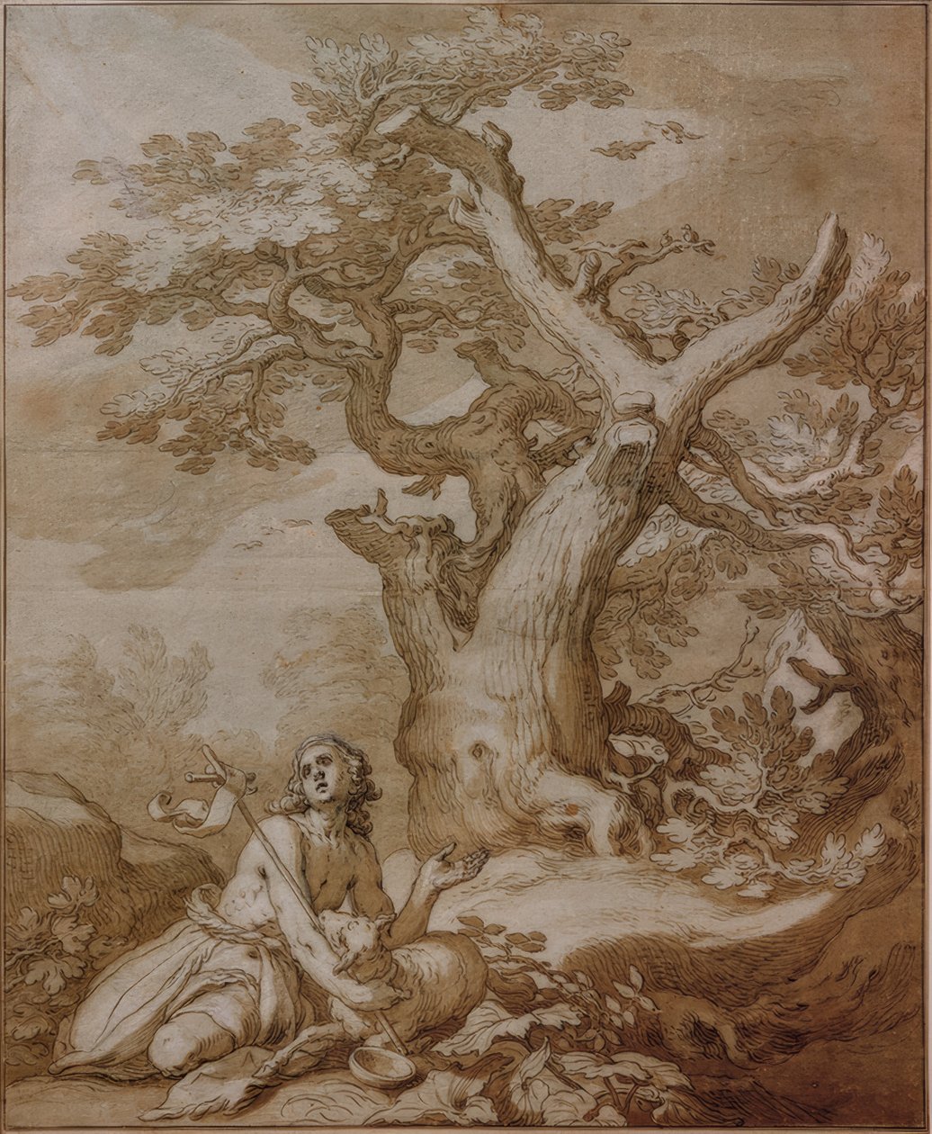 Johannes Døberen i naturen af Abraham Bloemaert