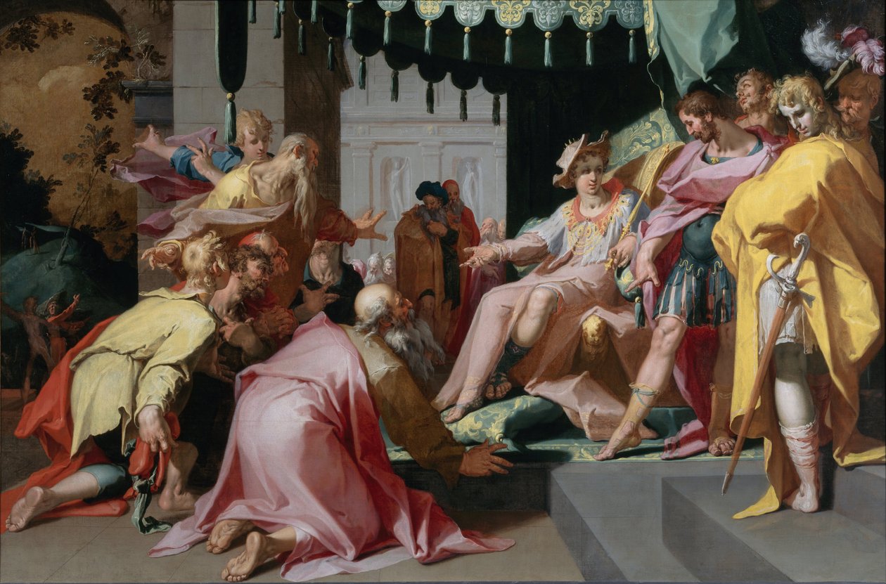 Joseph og hans brødre, 1595-1600 af Abraham Bloemaert