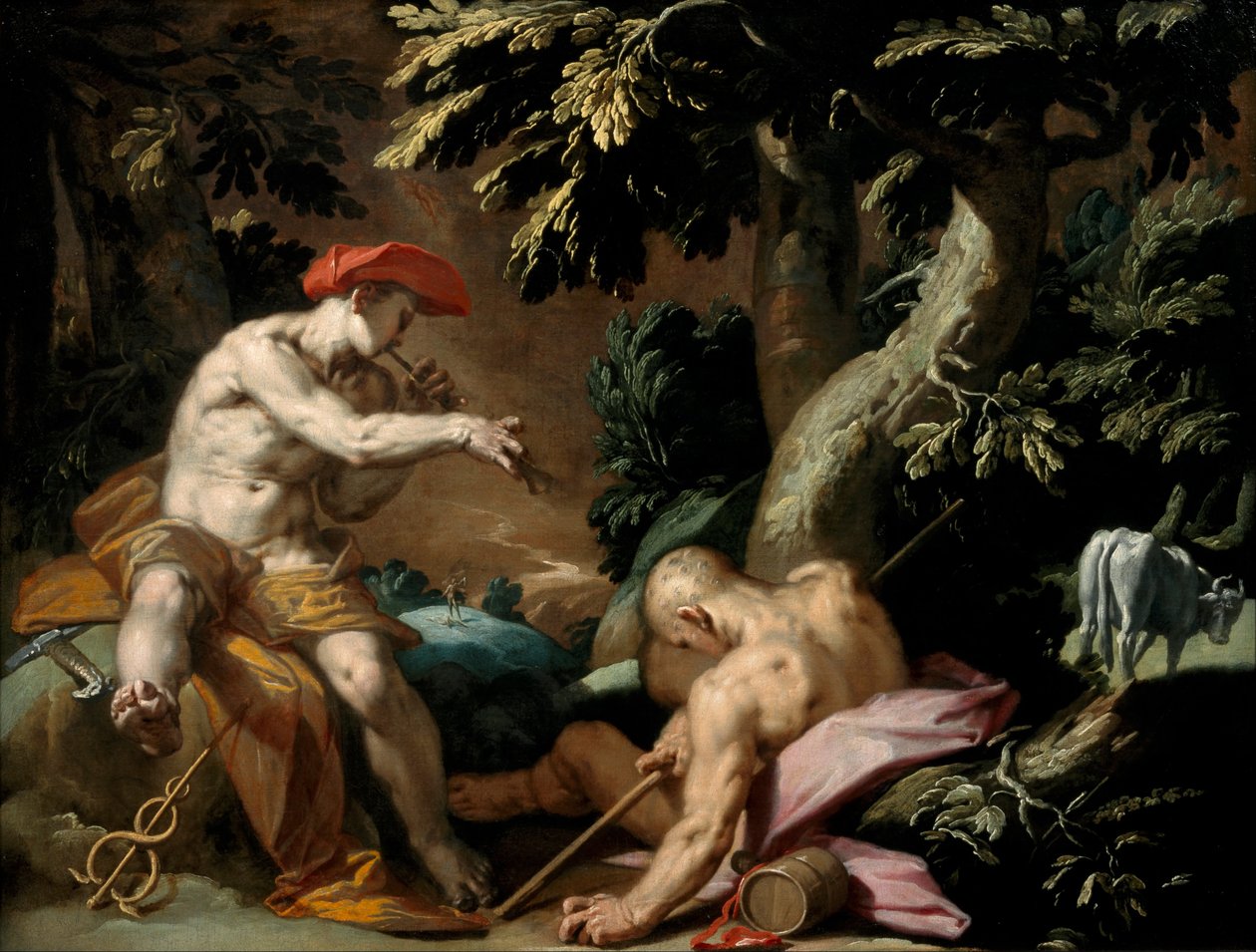 Mercury, Argus og Io, ca 1592 af Abraham Bloemaert