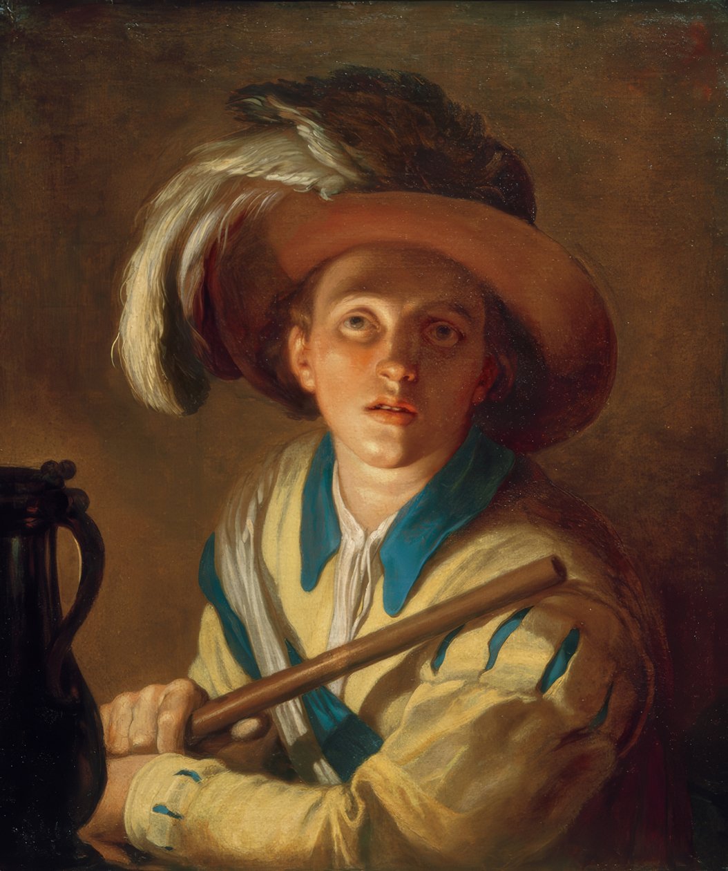 fløjtespiller af Abraham Bloemaert