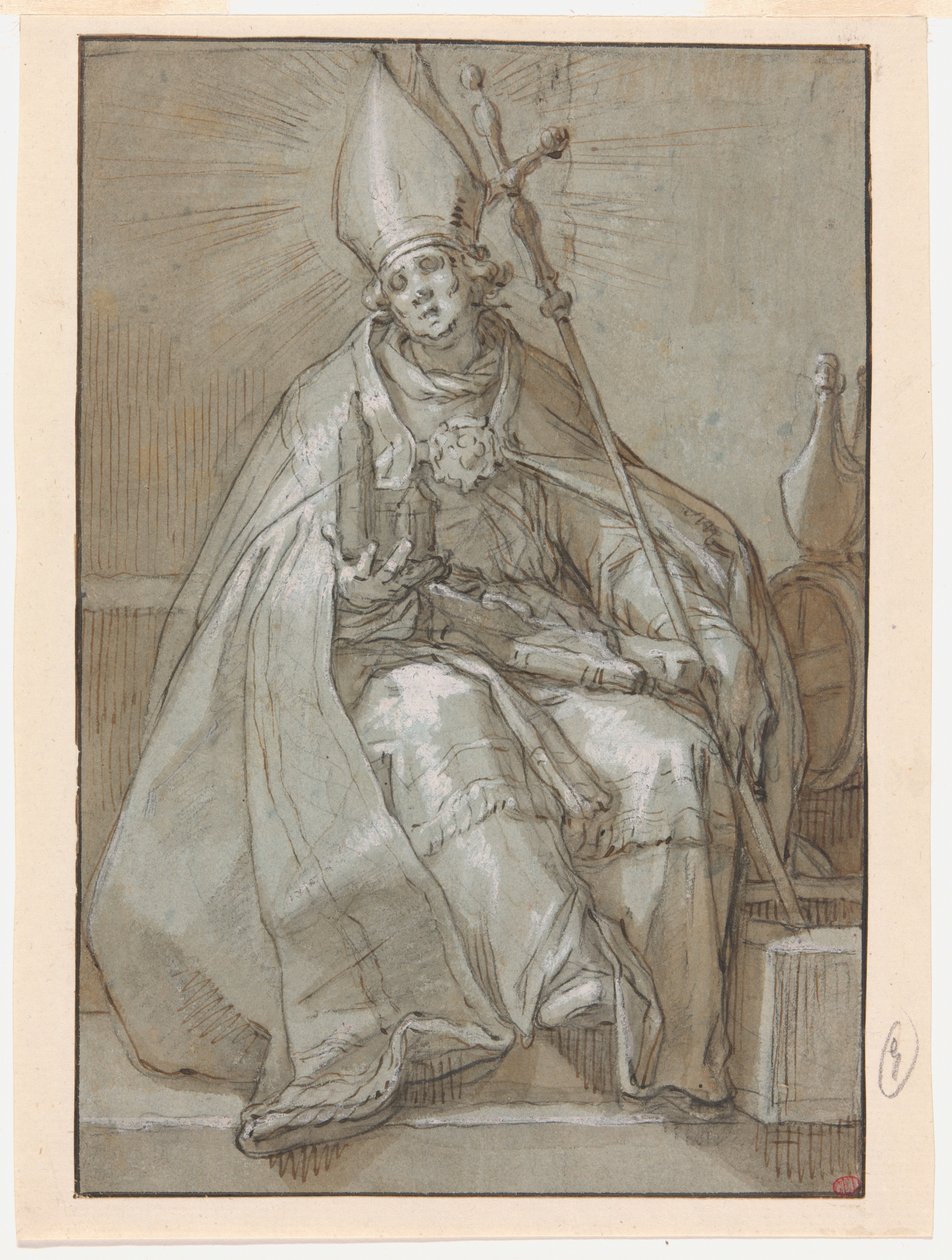 Sankt Willibrord af Abraham Bloemaert
