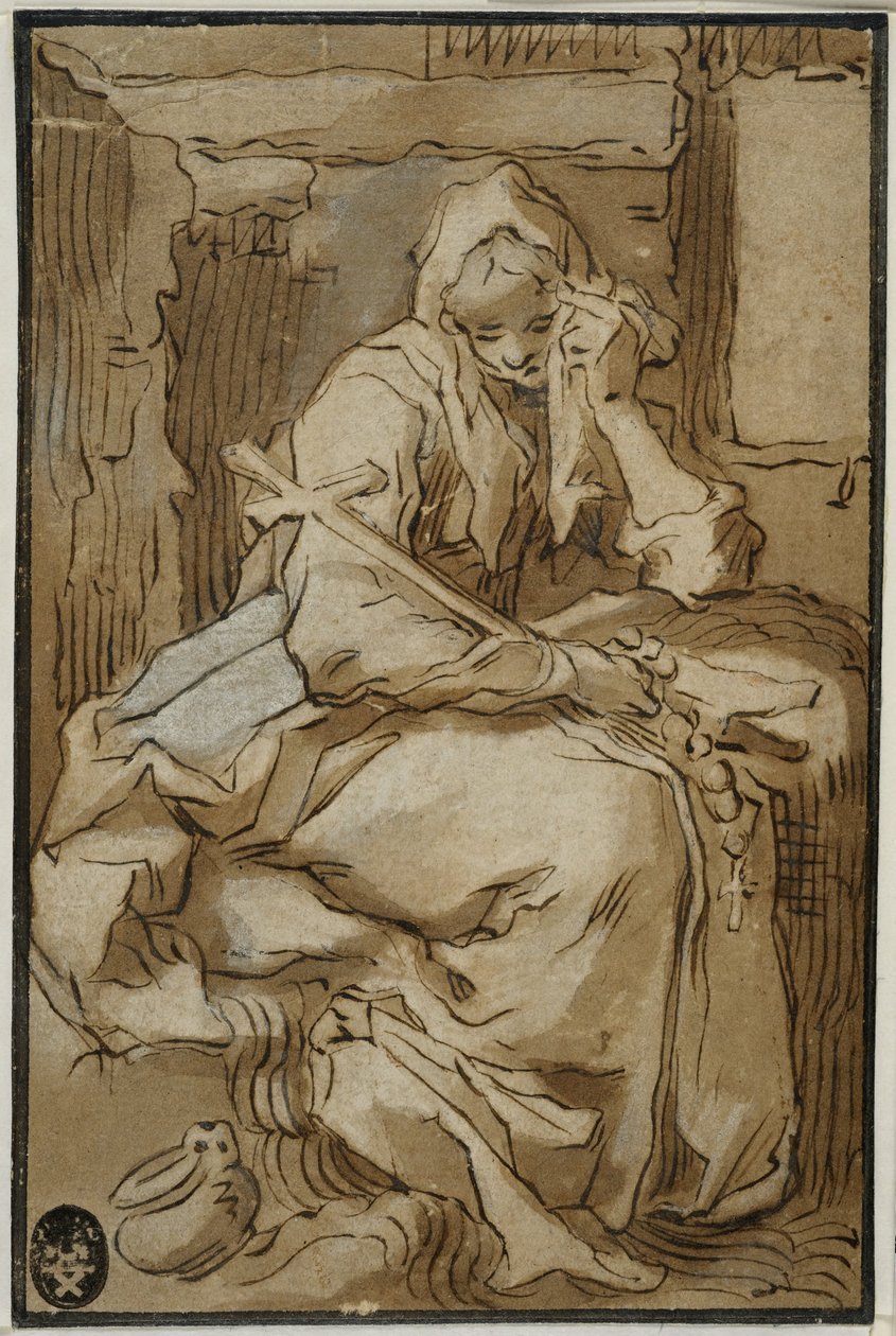 Den hellige Thais af Abraham Bloemaert