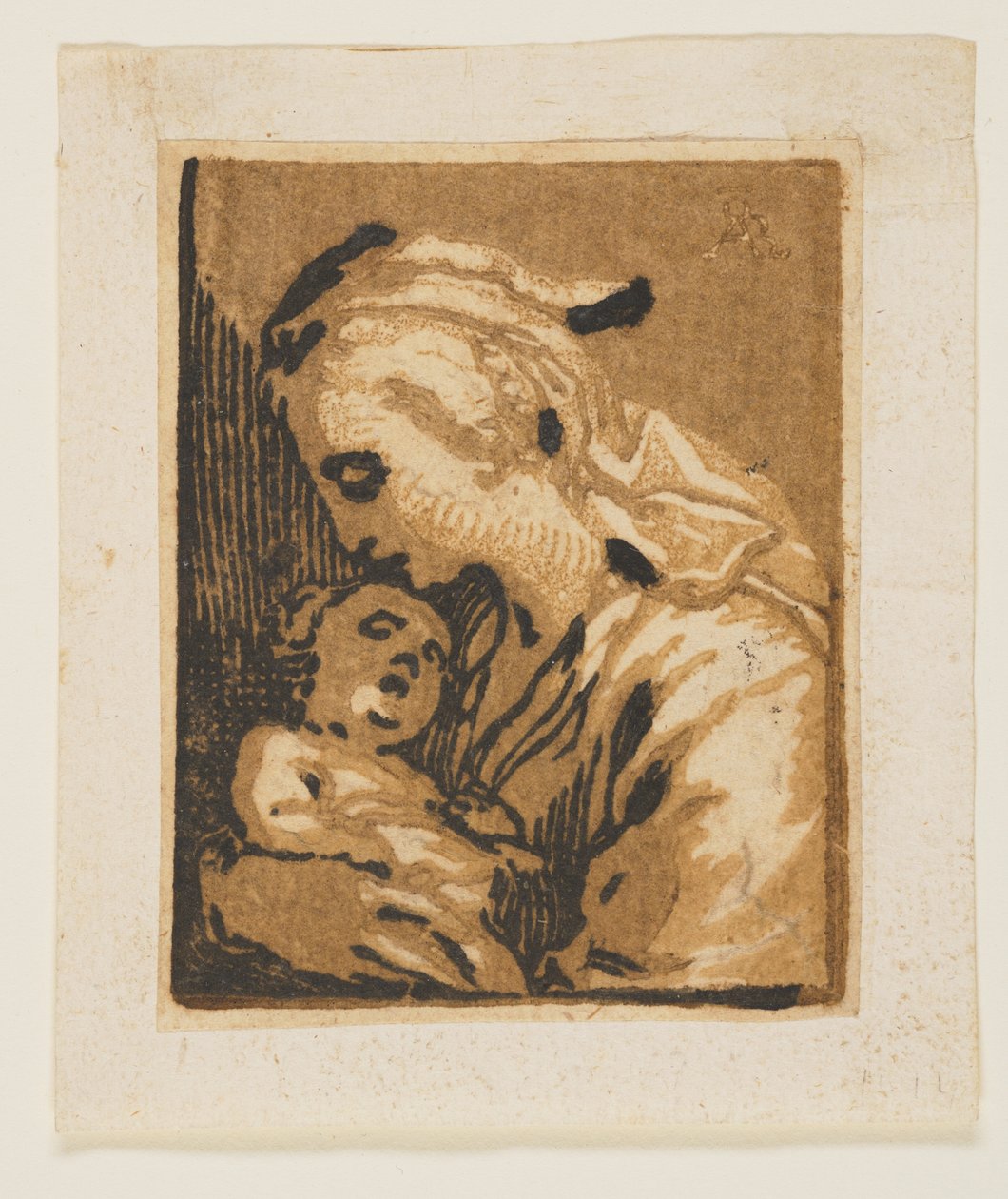 Madonna og barnet af Abraham Bloemaert