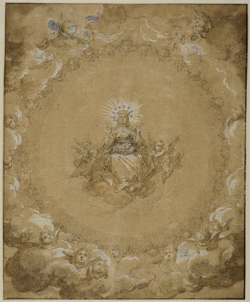Jomfruen i herlighed af Abraham Bloemaert