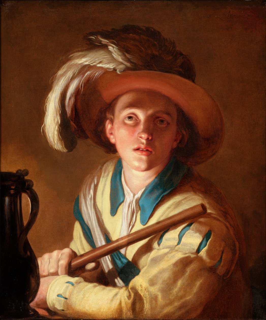 Fløjtespilleren (NL: originaltitel: De Fluitspeler) af Abraham Bloemaert